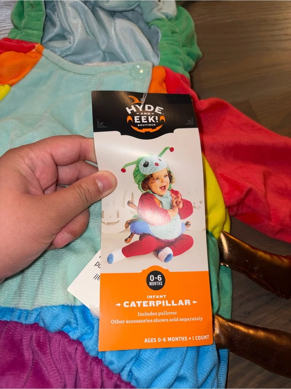 NWT Hyde & EEK Boutique Infant Caterpillar Costume 0-6M Rainbow Bug